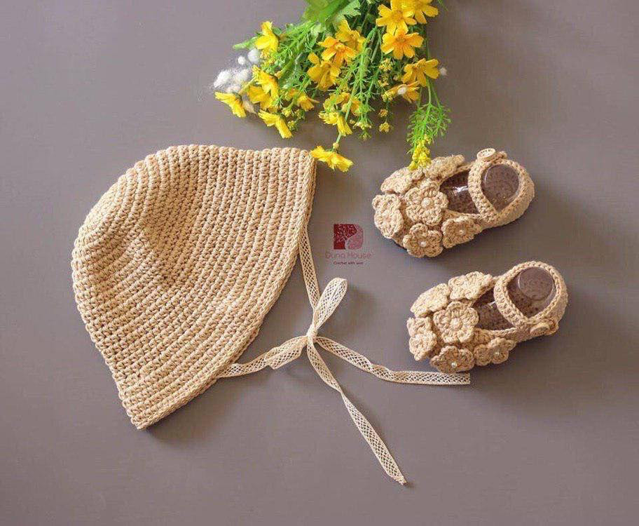 Bán mũ len, giày len, áo len, váy len handmade móc cho bé trai, bé gái, trẻ sơ sinh đẹp giá rẻ 04