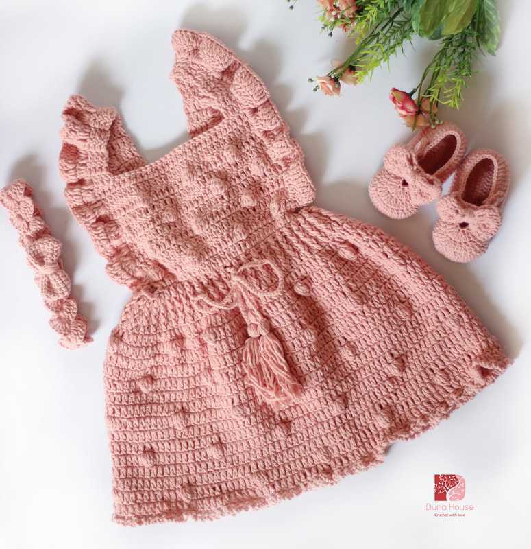 Bán mũ len, giày len, áo len, váy len handmade móc cho bé trai, bé gái, trẻ sơ sinh đẹp giá rẻ 107