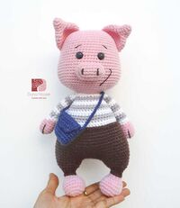 Bán thú bông handmade móc đan bằng len an toàn cho bé ôm ru ngủ 54