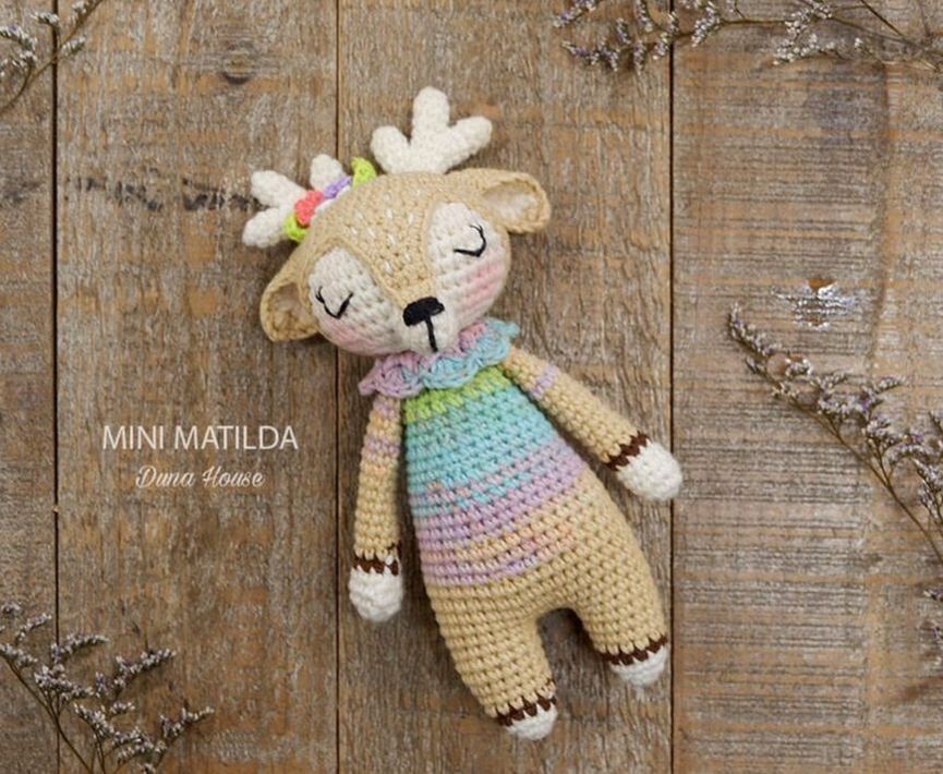 Bán thú bông handmade móc đan bằng len an toàn cho bé ôm ru ngủ 23
