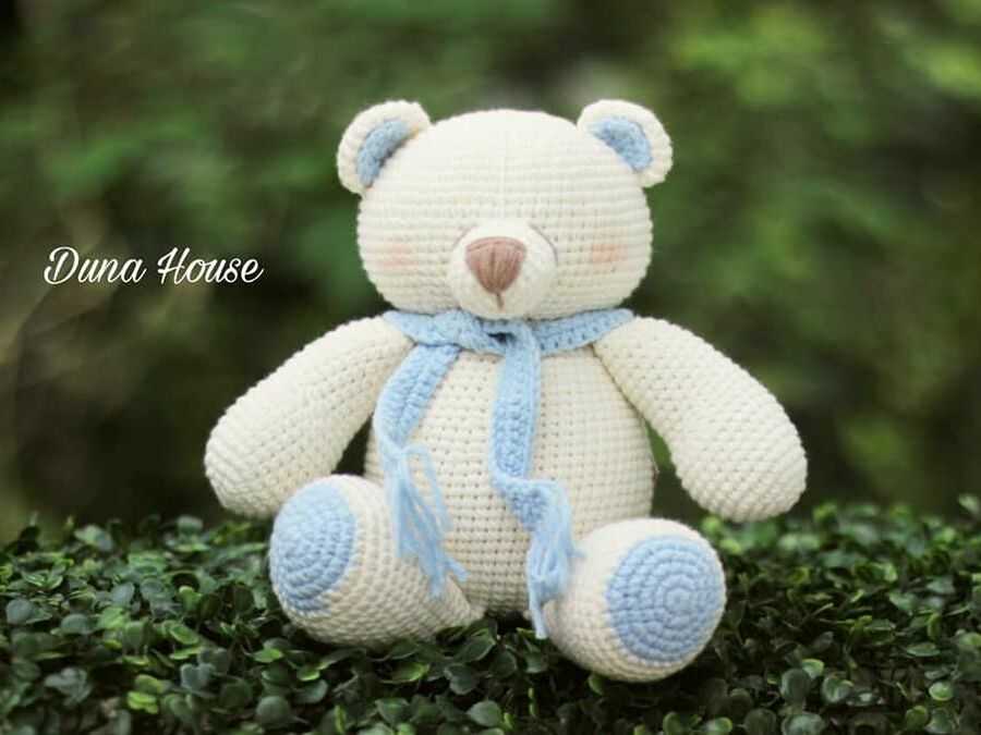 Bán thú bông handmade móc đan bằng len an toàn cho bé ôm ru ngủ 93