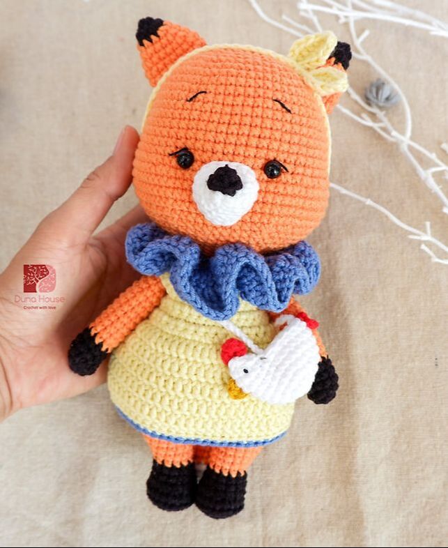 Bán thú bông handmade móc đan bằng len an toàn cho bé ôm ru ngủ 58
